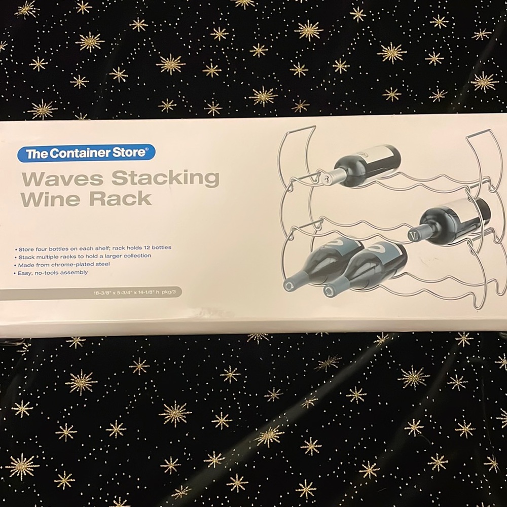 Stackable wine bottle rack